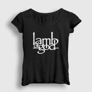 Logo Lamb Of God Kadın Tişört siyah