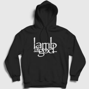 Logo Lamb Of God Kapşonlu Sweatshirt siyah