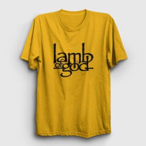 Logo Lamb Of God Tişört sarı