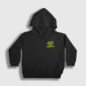 Logo Make Money Not Friends Çocuk Kapşonlu Sweatshirt