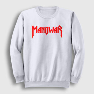 Logo Manowar Sweatshirt beyaz