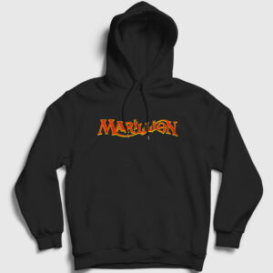Logo Marillion Kapşonlu Sweatshirt siyah