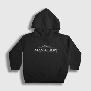 Logo Mastodon Çocuk Kapşonlu Sweatshirt siyah
