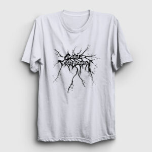 Logo Metal Cattle Decapitation Tişört beyaz