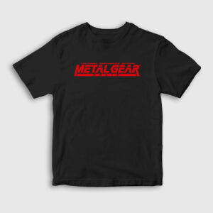 Logo Metal Gear Solid Çocuk Tişört siyah