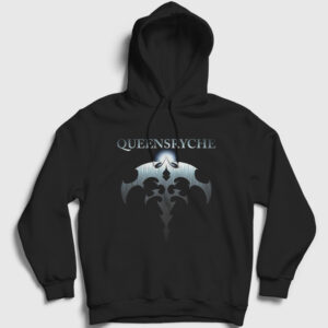 Logo Metal Queensryche Kapşonlu Sweatshirt