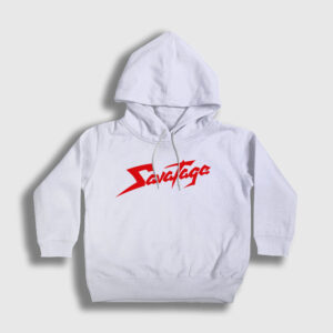 Logo Metal Savatage Çocuk Kapşonlu Sweatshirt