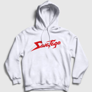 Logo Metal Savatage Kapşonlu Sweatshirt