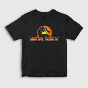 Logo Mortal Kombat Çocuk Tişört siyah