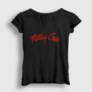 Logo Mötley Crüe Kadın Tişört siyah