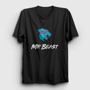 Logo Mr Beast Tişört siyah