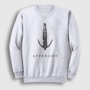 Logo Müzik Afterlife Sweatshirt beyaz