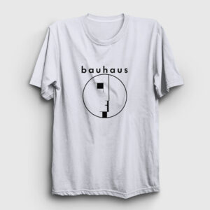 Logo Müzik Bauhaus Tişört beyaz