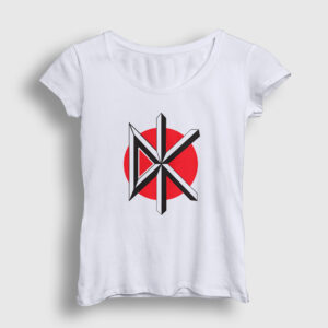 Logo Müzik Dead Kennedys Kadın Tişört beyaz