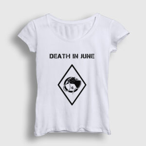 Logo Müzik Death In June Kadın Tişört beyaz