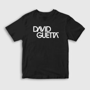 Logo Müzik Dj David Guetta Çocuk Tişört siyah