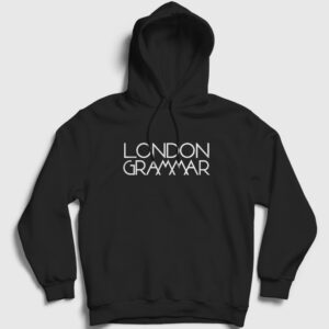 Logo Müzik London Grammar Kapşonlu Sweatshirt siyah