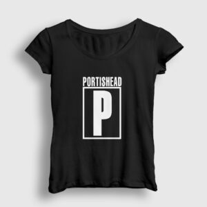 Logo Müzik Portishead Kadın Tişört siyah