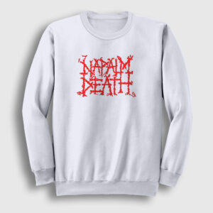 Logo Napalm Death Sweatshirt beyaz