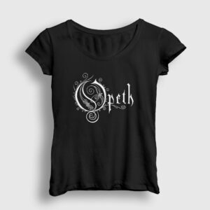 Logo Opeth Kadın Tişört siyah