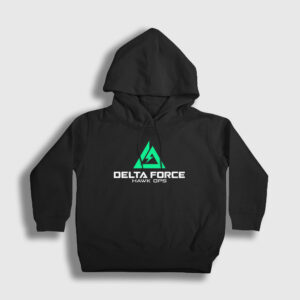 Logo Oyun Delta Force Hawk Ops Çocuk Kapşonlu Sweatshirt