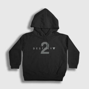Logo Oyun Destiny 2 Çocuk Kapşonlu Sweatshirt siyah