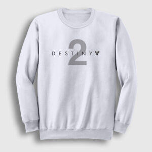 Logo Oyun Destiny 2 Sweatshirt beyaz