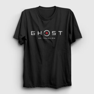 Logo Oyun Ghost Of Tsushima Tişört siyah