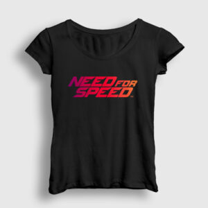 Logo Oyun Need For Speed Kadın Tişört siyah