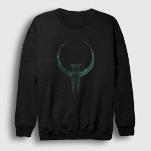 Logo Oyun Quake 2 II Sweatshirt siyah