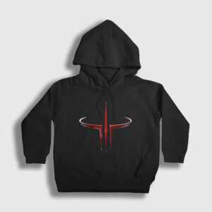 Logo Oyun Quake 3 III Çocuk Kapşonlu Sweatshirt