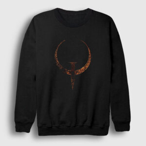 Logo Oyun Quake I Sweatshirt siyah