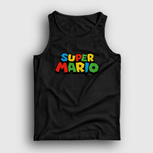 Logo Oyun Super Mario Atlet siyah