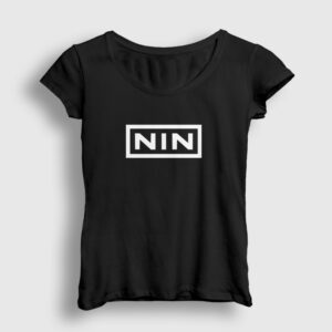 Logo Rock Nin Nine Inch Nails Kadın Tişört siyah