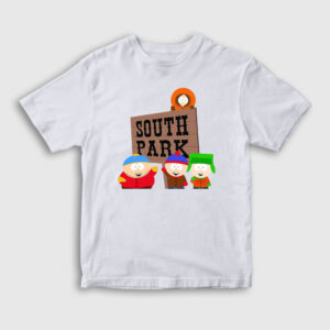 Logo South Park Çocuk Tişört beyaz