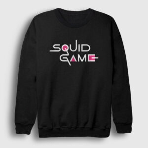 Logo Squid Game Sweatshirt siyah