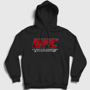 Logo Symbol Ufc Mma Kapşonlu Sweatshirt siyah