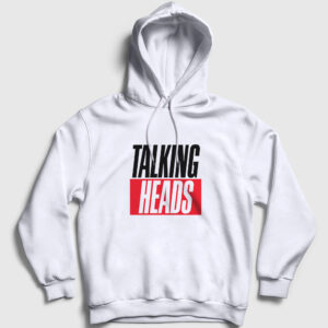 Logo Talking Heads Kapşonlu Sweatshirt beyaz