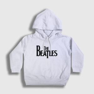 Logo The Beatles Çocuk Kapşonlu Sweatshirt beyaz