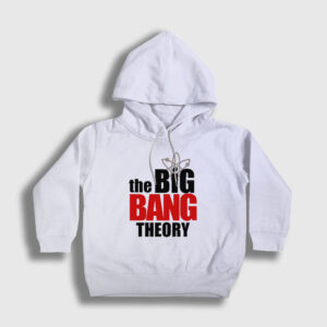 Logo The Big Bang Theory Çocuk Kapşonlu Sweatshirt beyaz