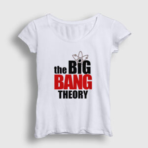 Logo The Big Bang Theory Kadın Tişört beyaz