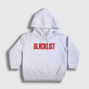 Logo The Blacklist Çocuk Kapşonlu Sweatshirt beyaz