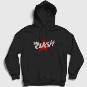 Logo The Clash Kapşonlu Sweatshirt siyah
