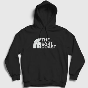 Logo The East Coast Kapşonlu Sweatshirt siyah