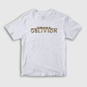 Logo The Elder Scrolls IV Oblivion Çocuk Tişört beyaz