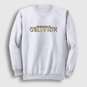 Logo The Elder Scrolls IV Oblivion Sweatshirt beyaz