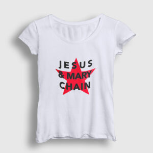 Logo The Jesus And Mary Chain Kadın Tişört beyaz