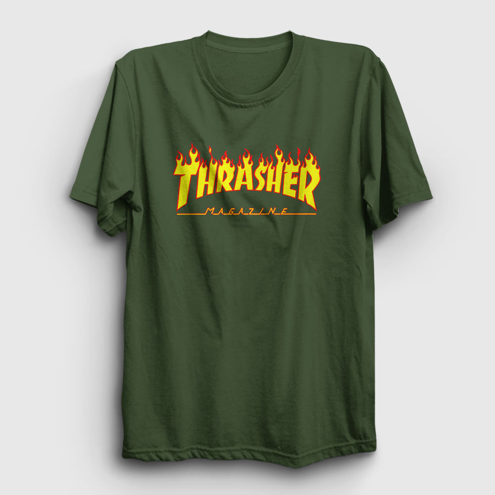 Logo Thrasher Tişört