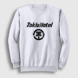 Logo Tokio Hotel Sweatshirt beyaz