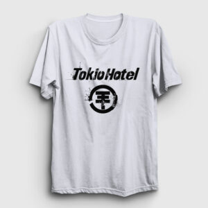 Logo Tokio Hotel Tişört beyaz